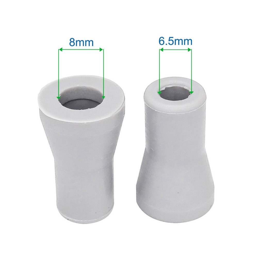 100 Pcs Dental Saliva Ejector Adapter Replacement Weak Suction Rubber Snap Tip