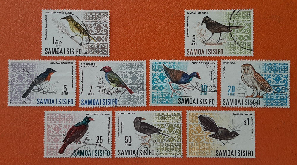 SAMOA 1967 Used Birds Missing 2s 3484