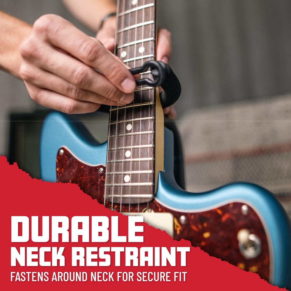 Frameworks Adjustable Double Guitar Stand, Holds Two Electric or Acoustic Gui...