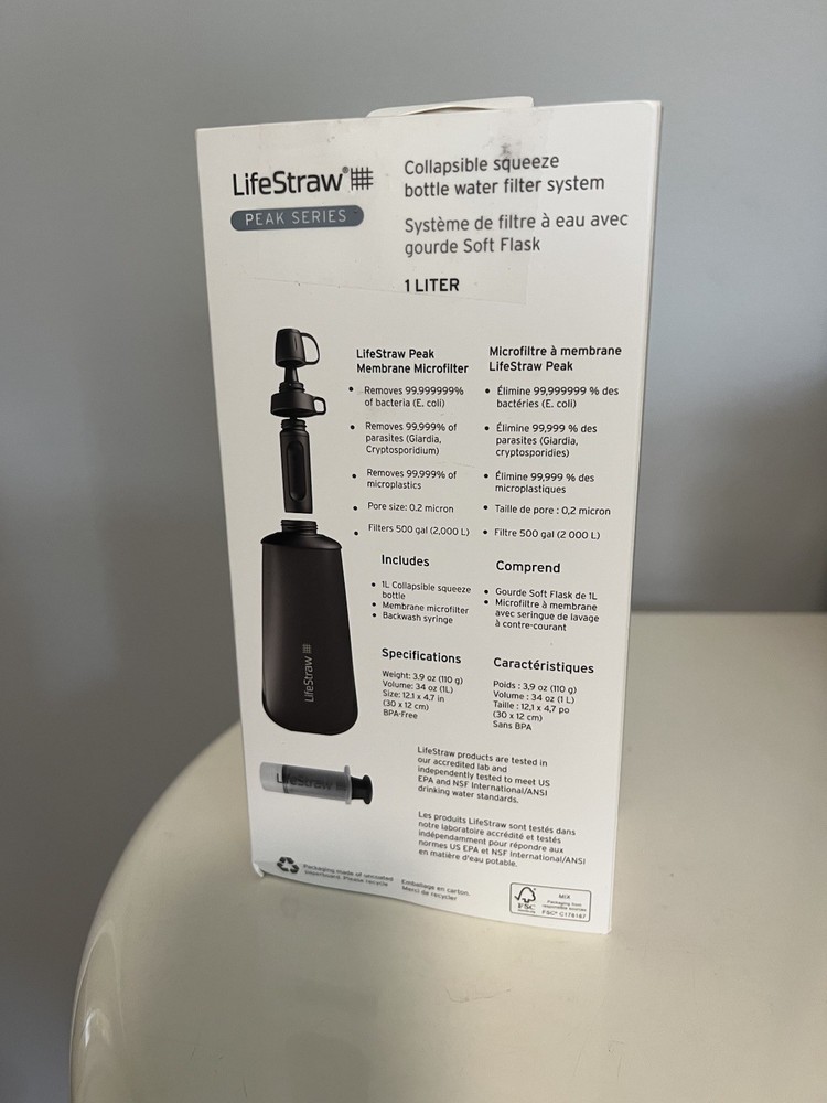 LifeStraw Peak Series Collapsible Squeeze Water Bottle Filter System