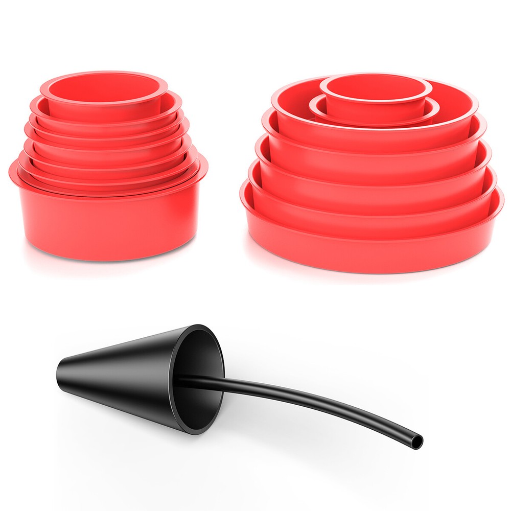 ANCEL EVAP Smoke Machine Cap Plug Kit and Intake Boot Cone Adapter Leak Tester