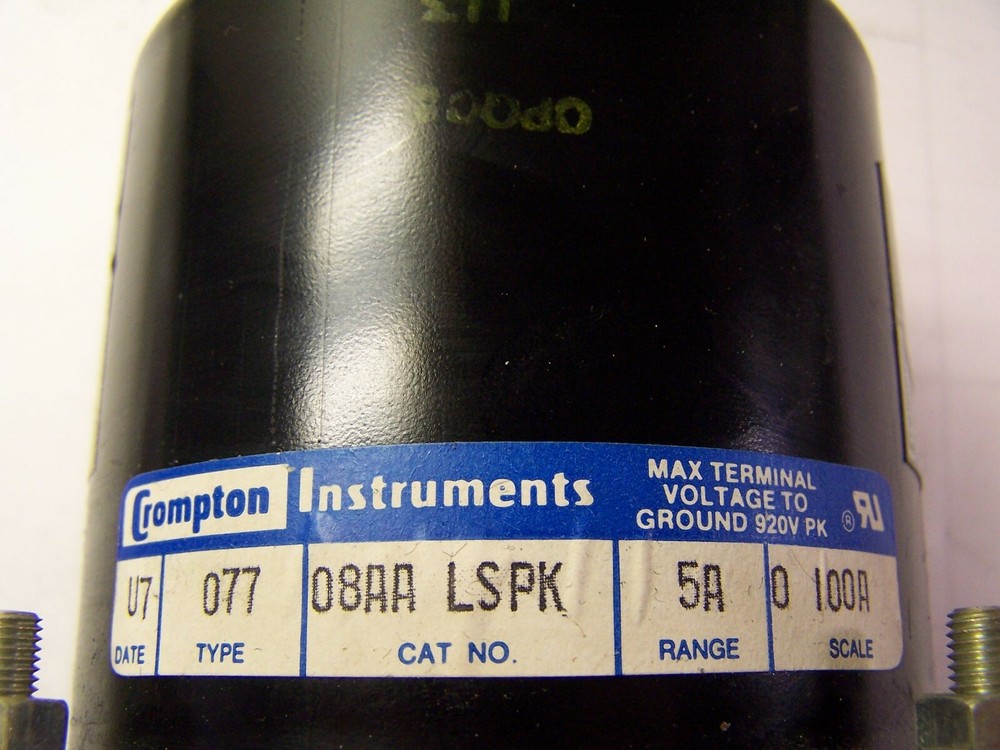 NEW CROMPTON PANEL METER 08AA LSPK TYPE 077