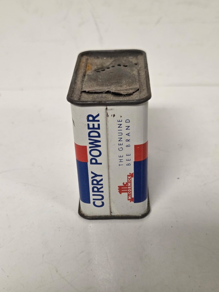 Vintage 1.25 Oz McCormick Curry Powder Tin
