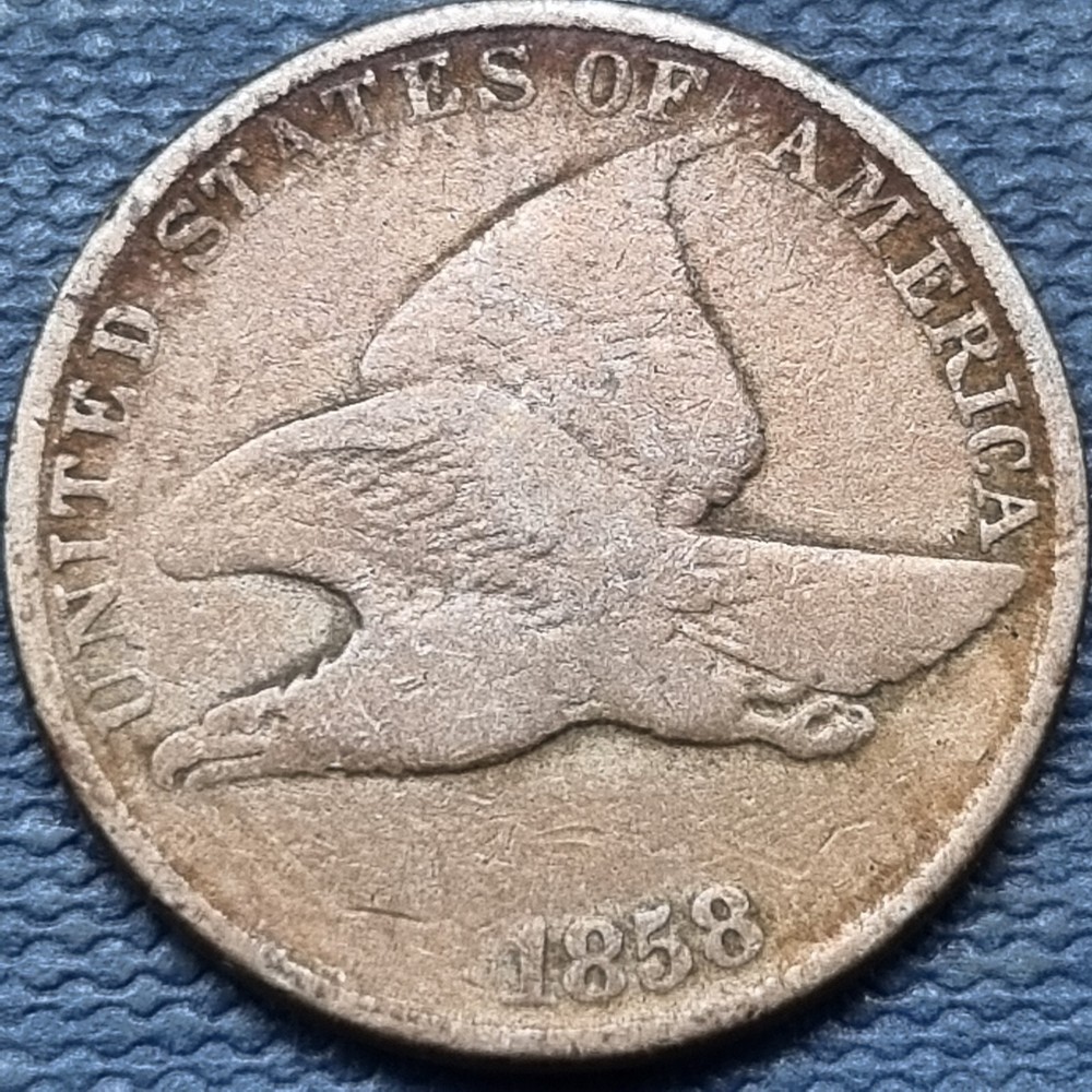 1858 Flying Eagle Cent 1c Circulated #76952
