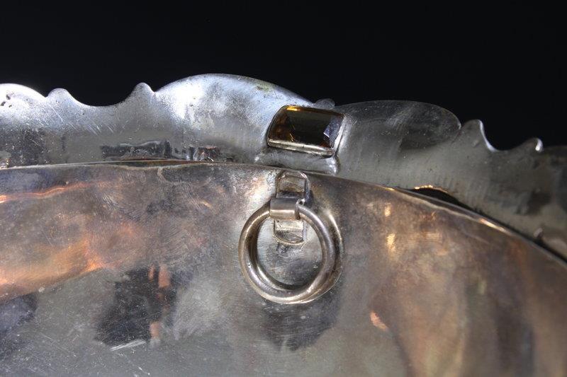 Eastern European silver Repousse Dish.