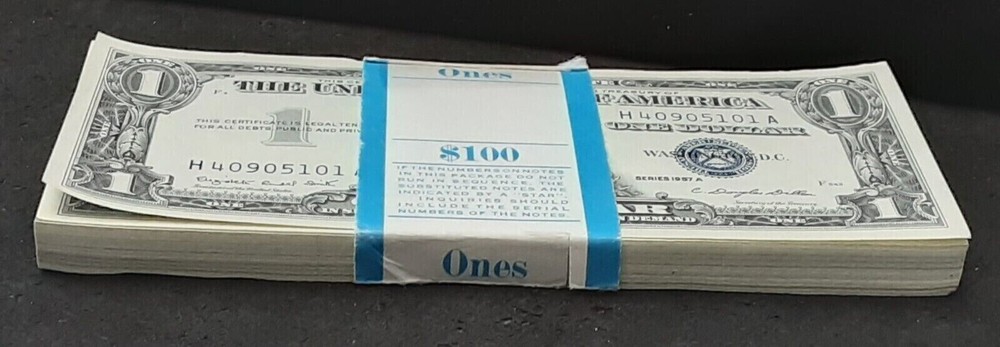 ✯ $1 Silver Certificate Uncirculated Lot ✯ Crisp UNC Consecutive From Pack CU ✯