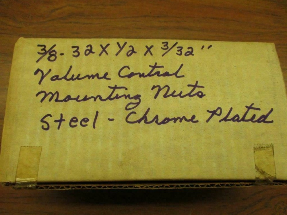 3/8-32 Volume Control Mounting Electrical Panel Jam Thin Nuts Chrome 25 pcs #184