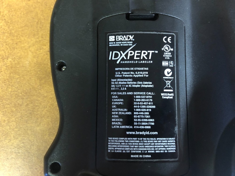 BRADY IDXPERT Keyboard Handheld Labeler W/ Case