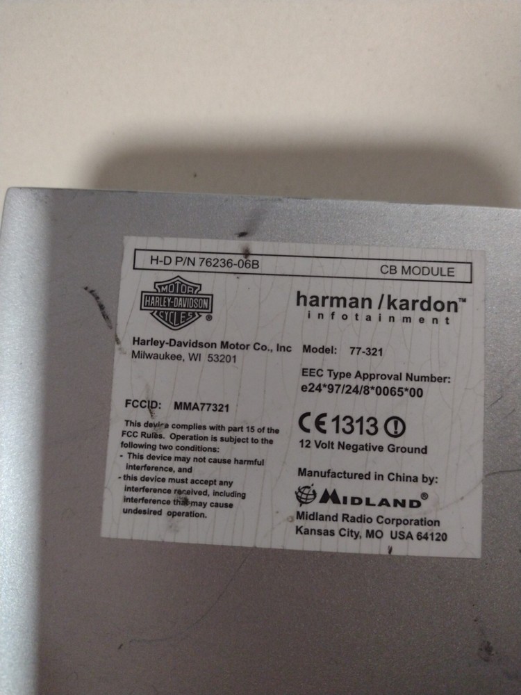 💥Harley Harman Kardon CB module 76236-06b💥💯
