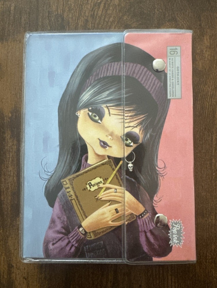 Goth - Icky Plastic Binder/Purse Notecards Pop Ink