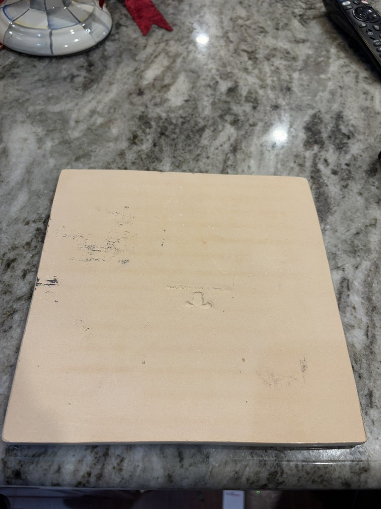 MacKenzie Childs 8" Square Tile Simply White