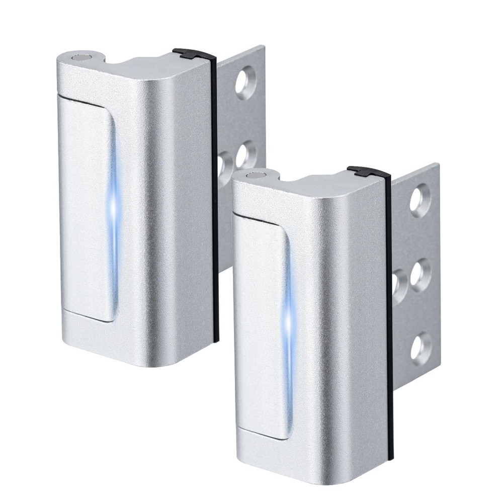 Husfunov 2 Pack Home Security Door Lock,Childproof 2Pack-Silver