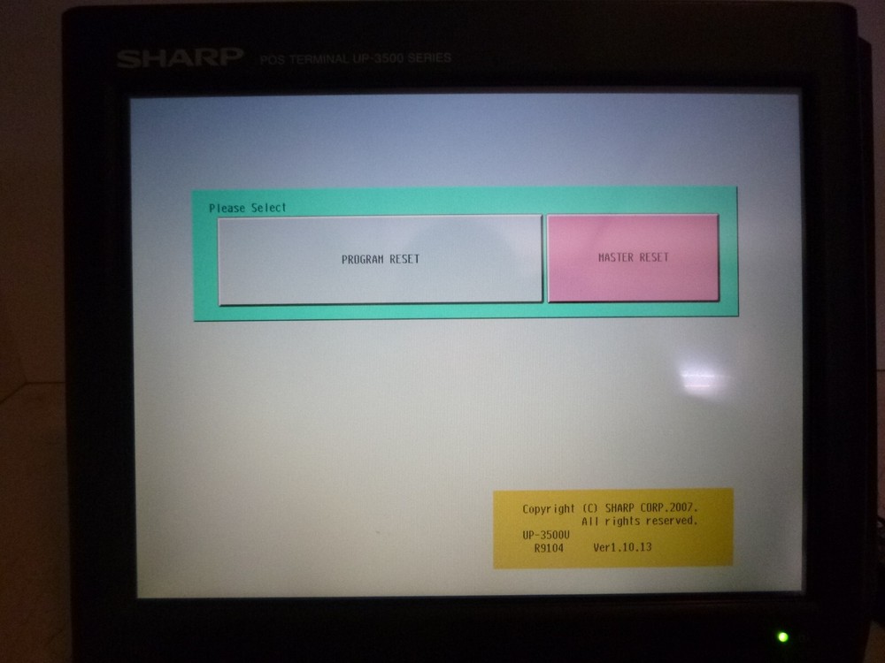 Sharp Up-3500 series POS Terminal