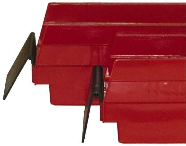 24 Pack Quantum Storage ELH410 Bin Label Holders, 4" Wide, 2.3" High