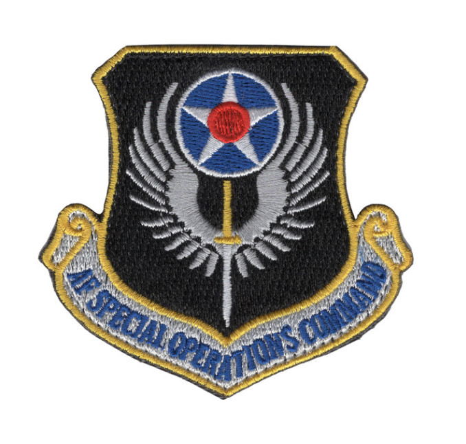 3" AIR FORCE SPECIAL OPERATIONS COMMAND HOOK & LOOP EMBROIDERED PATCH