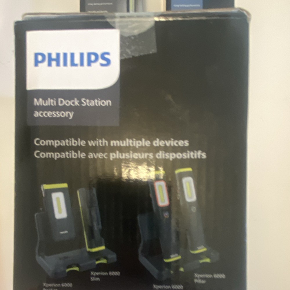 Philips Xperion 6000 LED Work Light Bundle + Multi Dock Charging Station – New