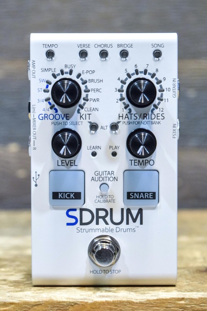 DigiTech SDRUM Strummable Drums BeatScratch Technology Intelligent Drum Machine