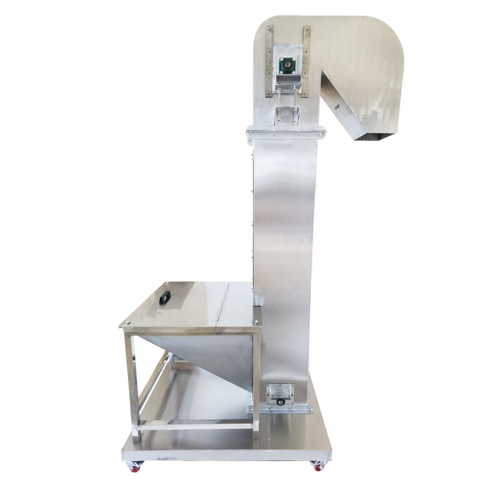 2M Vertical Feeder Elevating Rice Nut Conveyor Bucket Elevator Machine 220V