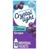 Drink Mix with Caffeine 10 Packets Grape Zero Sugar 3 Pack