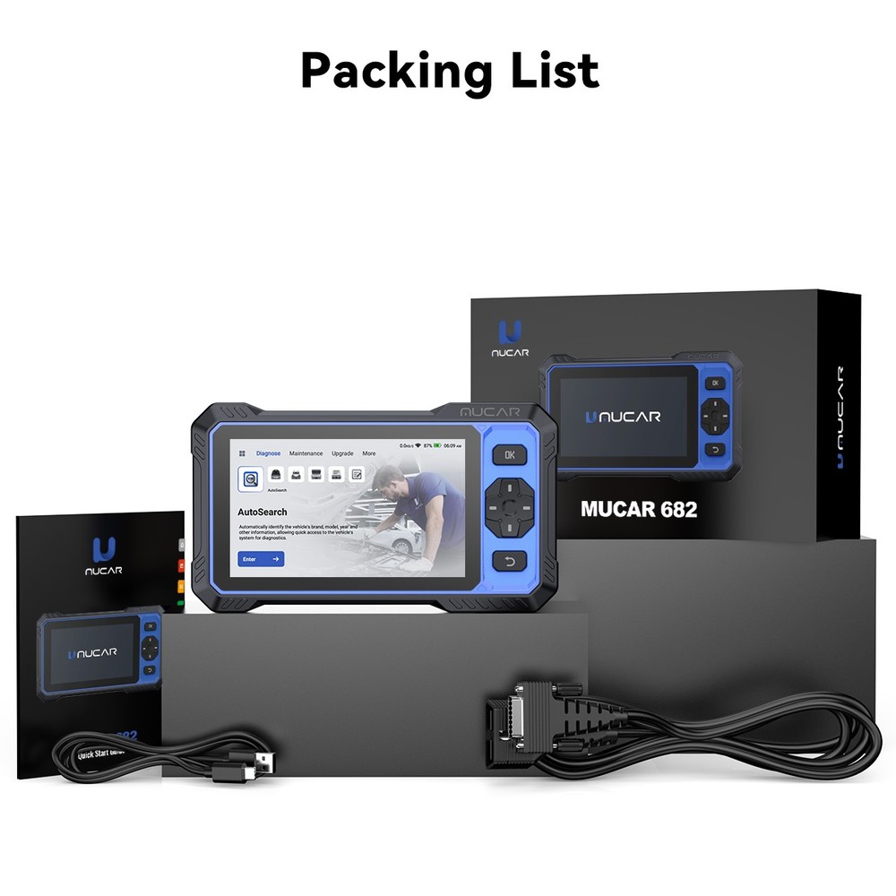 MUCAR 682 NEW OBD2 Diagnostic Scanner Tool Bidirectional All System 20 Reset US
