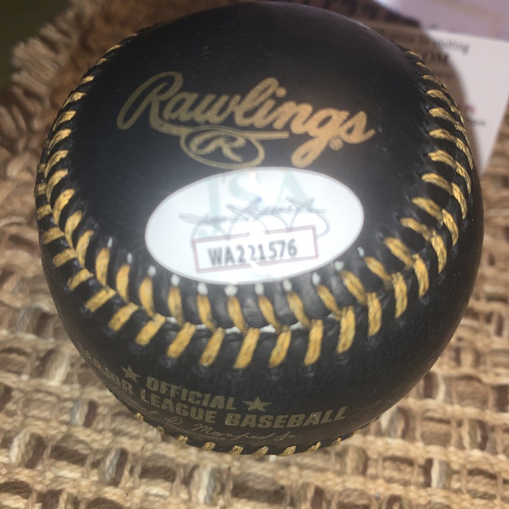 OJ Simpson Signed HOF Black OML Baseball/JSA