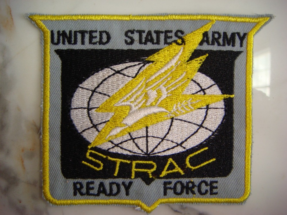 US STRATEGIC ARMY CORPS STRAC COMMAND READY FORCE PATCH