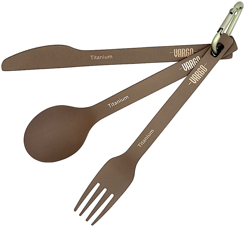 Titanium  Spoon / Fork / Knife Set - Ultra-Light 1.3 OZ