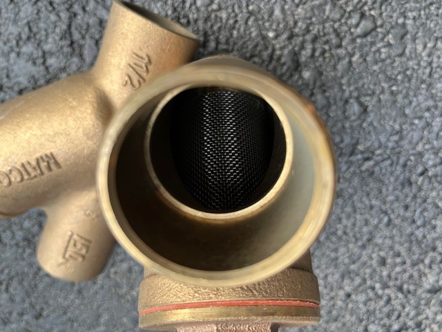 matco 11/2" sweat strainer valve