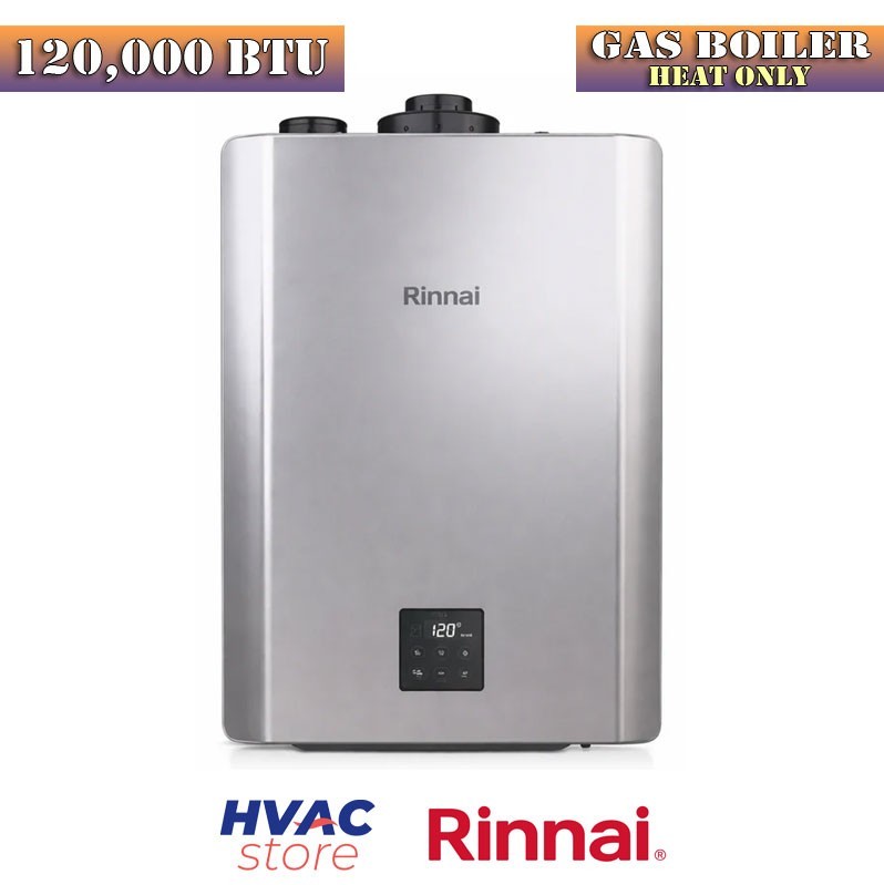 Rinnai 120,000 BTU Condensing Gas Boiler Heat Only Wall Mounted Natural Gas