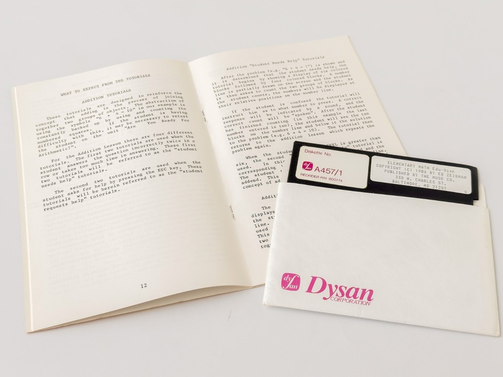 Elementary Math: Edu Disk - MUSE Software (The MUSE Co.) - 1980 / Apple II