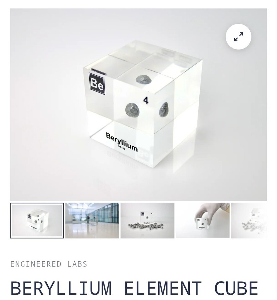 Engineered Labs Beryllium Element Cube