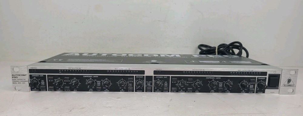Behringer MDX 1400 Autocom Pro Audio Dynamics Processor With Manual (TESTED)