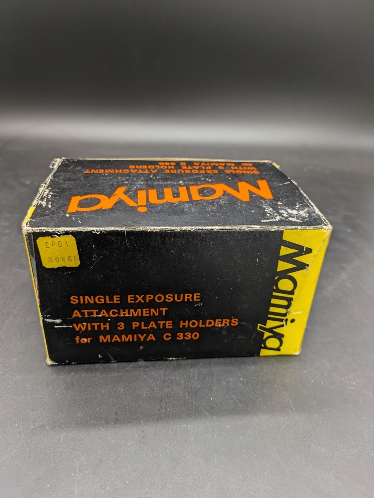 Mamiya Single Exposure Attachment for Mamiya C330 w/ 3 Plate Holders