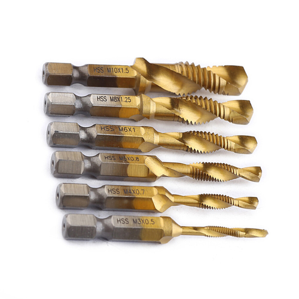 6PCS Practical Cobalt Stubby Drill Bit Set High Drill Set Screw Machine