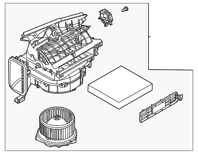 Genuine Nissan Blower Assembly-Front 27200-6RR0A