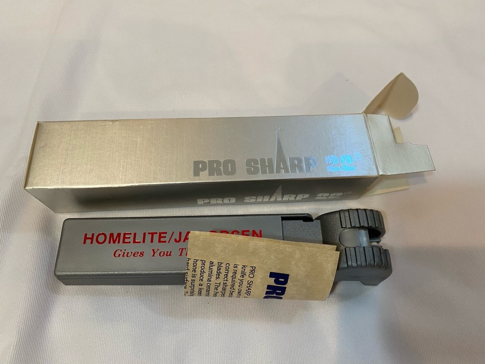 New Vintage Pro Sharp 22 Knife Sharpener Original Box With Instructions
