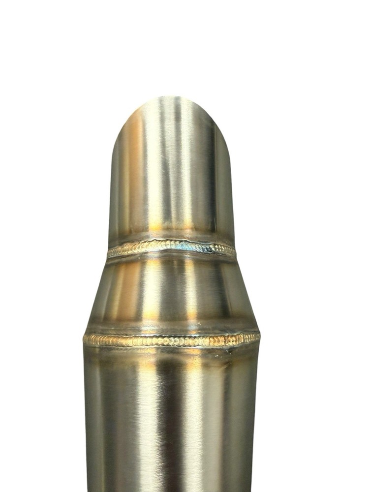 2.5” Custom Megaphone Reverse Cone Pipe Exit 304 Stainless Steel