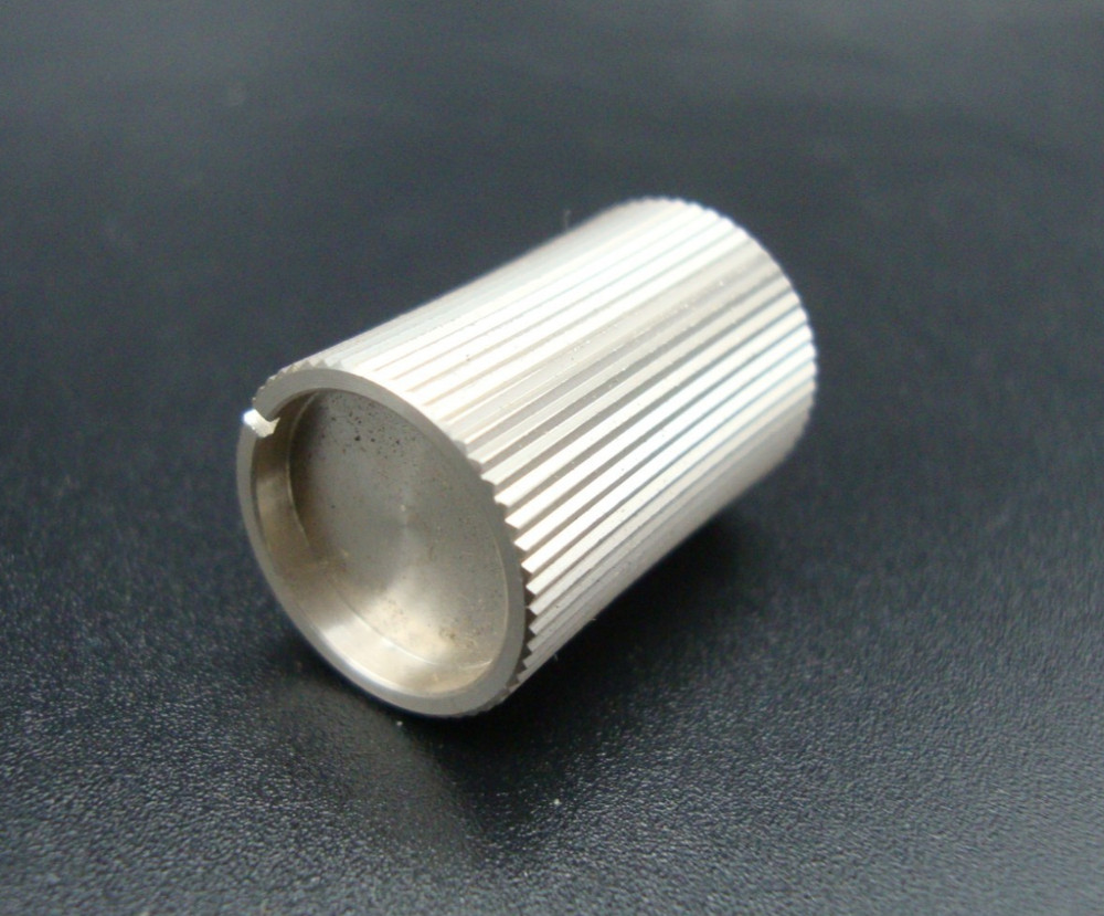 VINTAGE ALUMINUM STEREO CONTROL KNOBS (Qty 5)