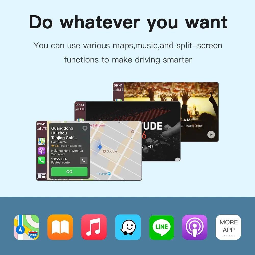 Wireless Carplay Auto Box For Audi A6 A7 S6 S7 RMC Support Android