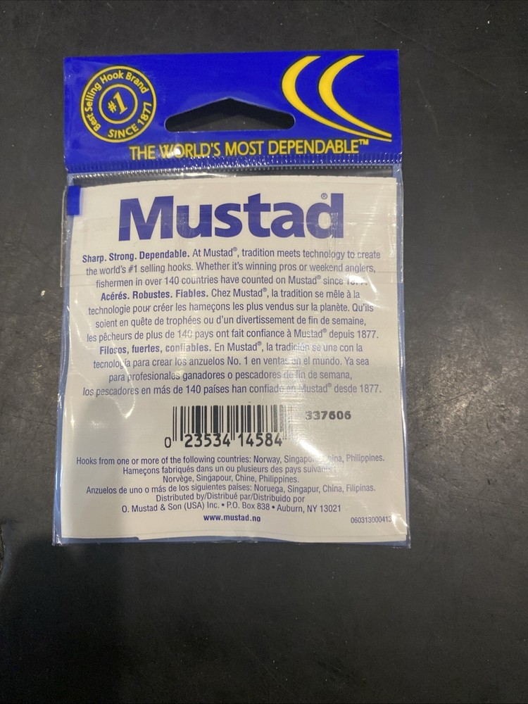 Mustad Ref 92671 Size 6/0 5 Per Pack