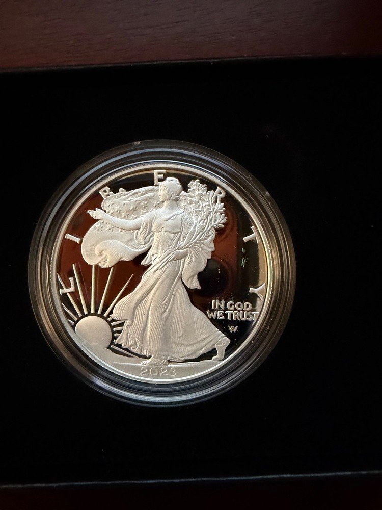 2023-S Proof Silver Eagle with OGP and COA