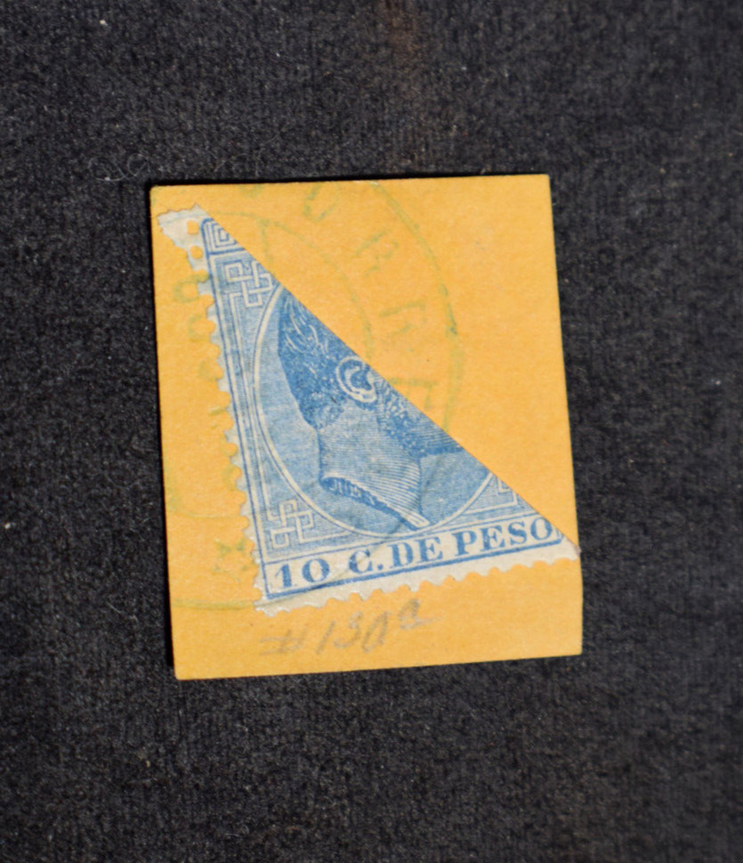 130a Diagonal Half used as 5 Cent on Piece