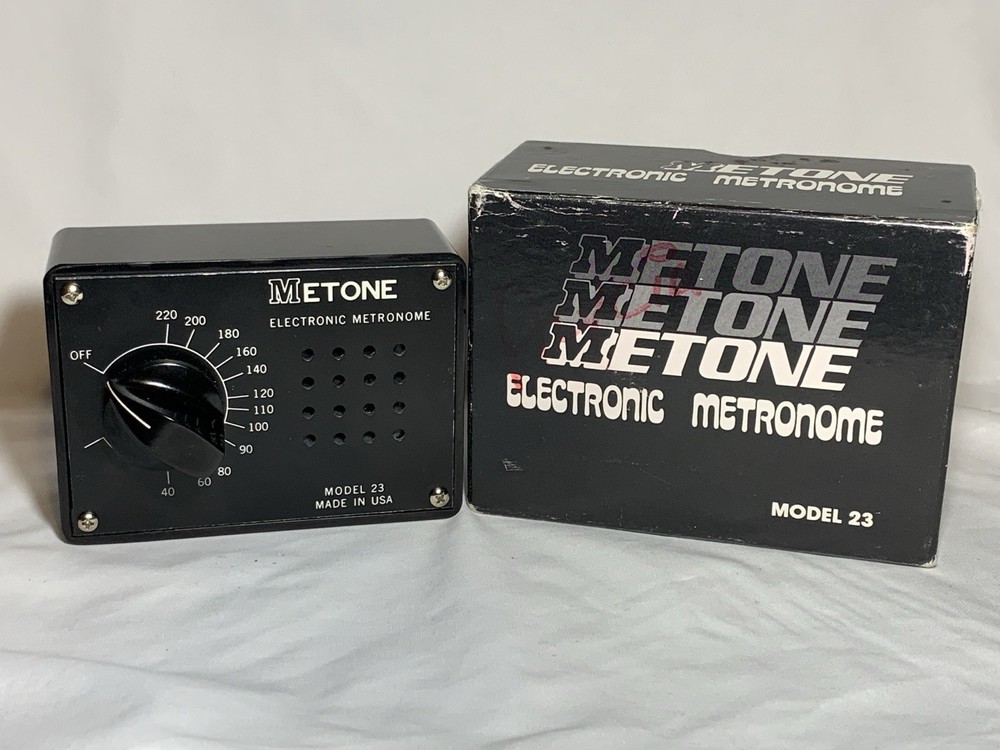 Vintage Metone Electronic Metronome Model 23 Tested Working Bakelite