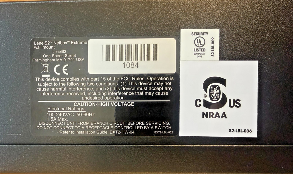 Lenel S2 Netbox Extreme S2-EXT-16-WM