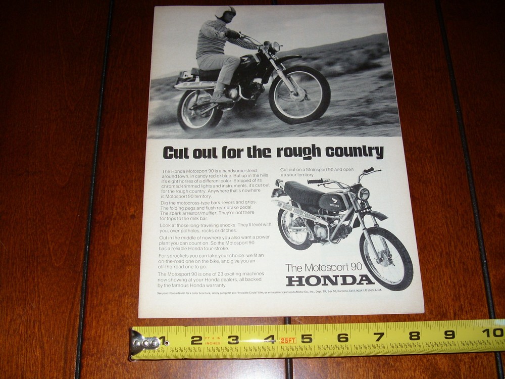 1969 HONDA 90 ORIGINAL AD