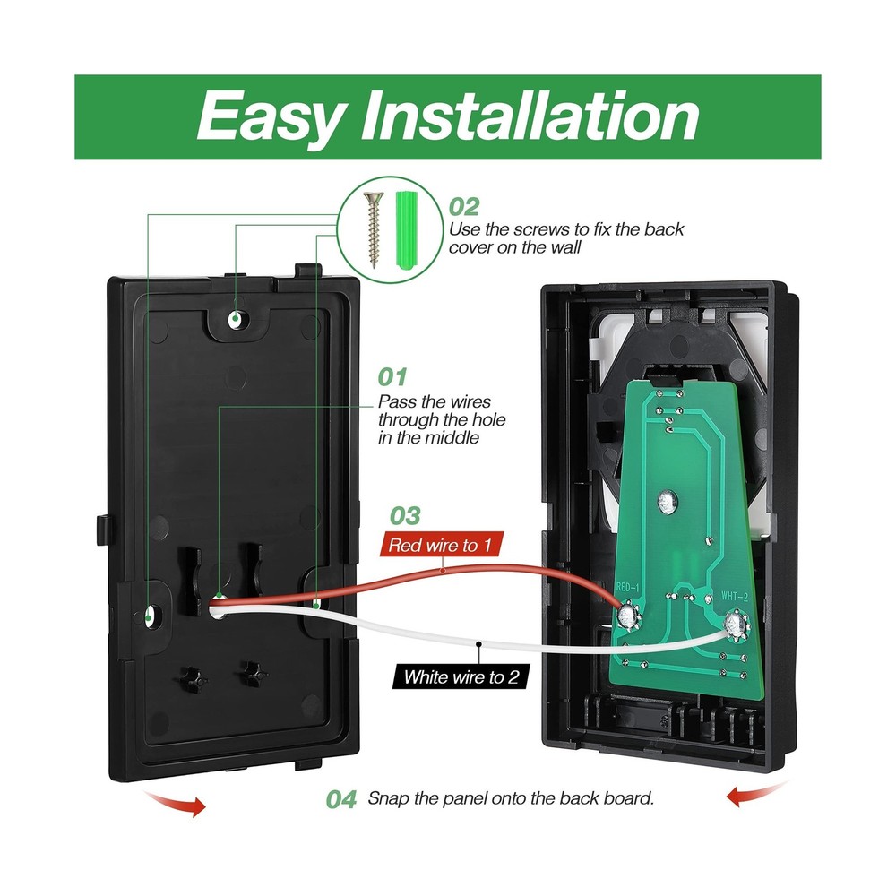 Multifunction Control Panel, Wired Replacement Panel Wall Keypad Bu... Fast Ship