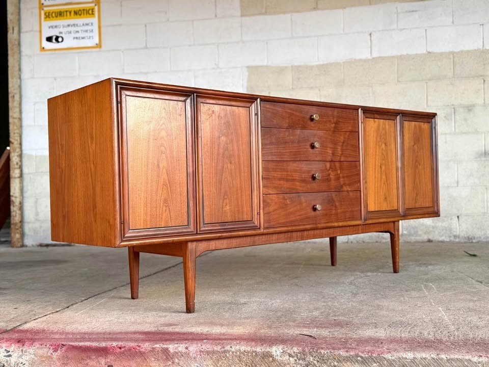 Mid-Century Modern Drexel Declaration Walnut Sideboard