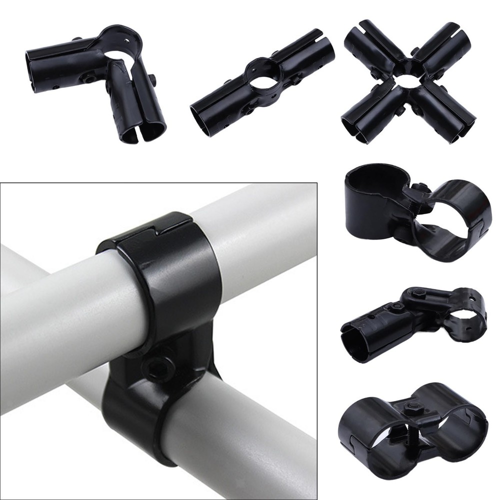 Pipe Clamp Pipe Connection Accessories Rust Resistant Black Sturdy Professional