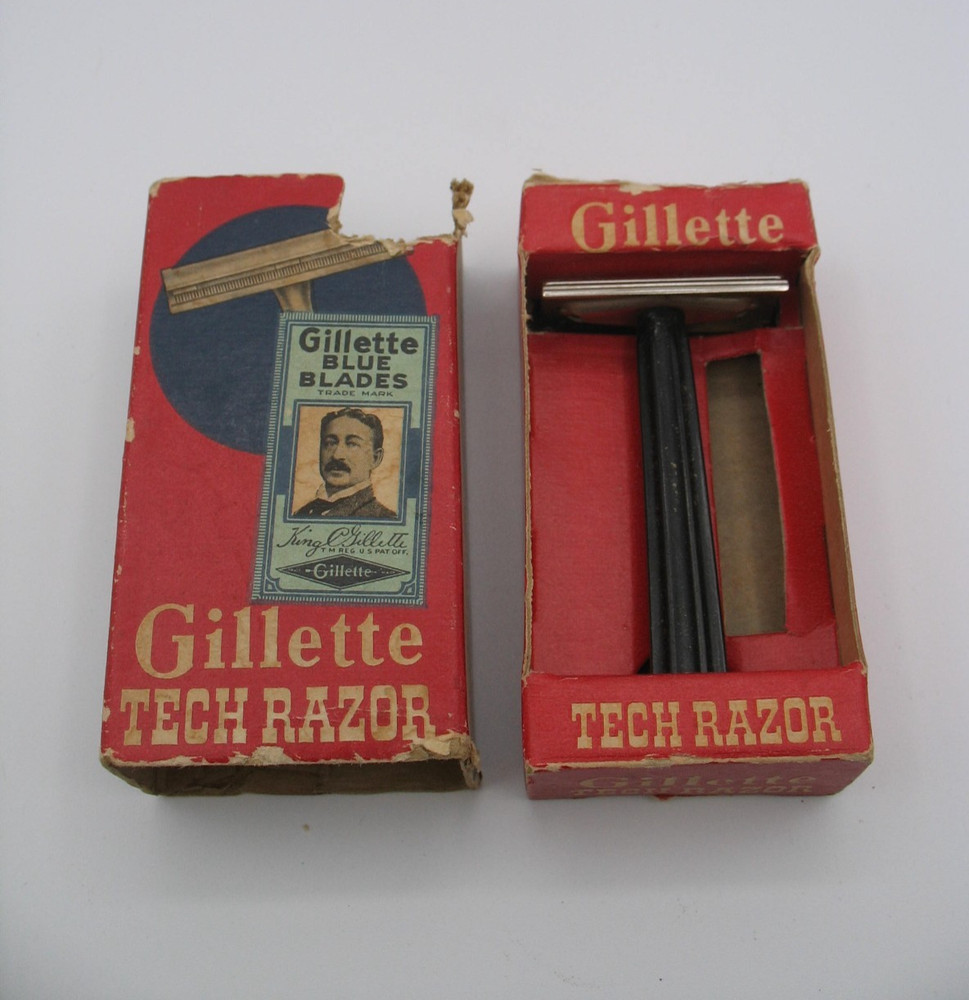 VINTAGE GILLETTE TECH RAZOR IN ORIGINAL BOX