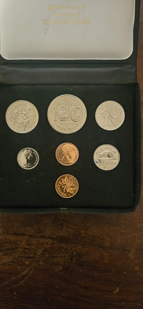 CANADA 1974 Winnipeg Double Penny Set Uncirculated